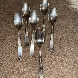 Vintage Rogers Bros 1847 Ambassador Pattern‎ Soup Spoons 5